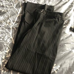 I. N. C. Black & pink pinstriped dress pants
